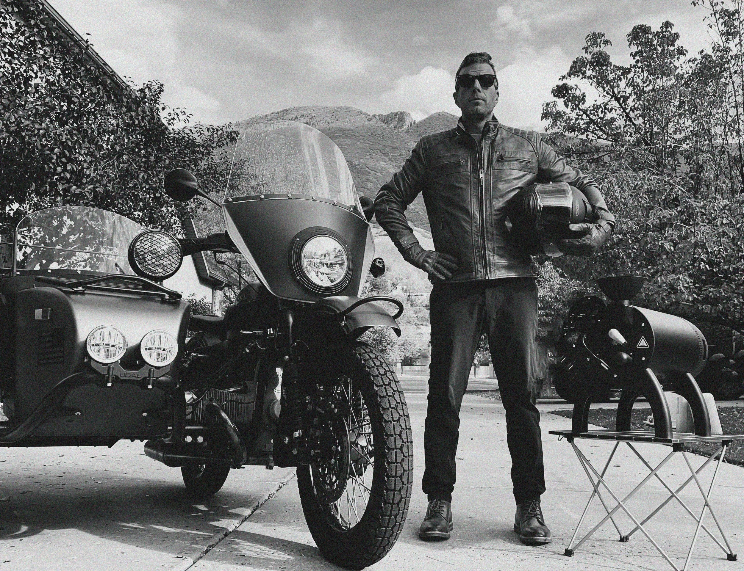 Ryan with his motorcycle